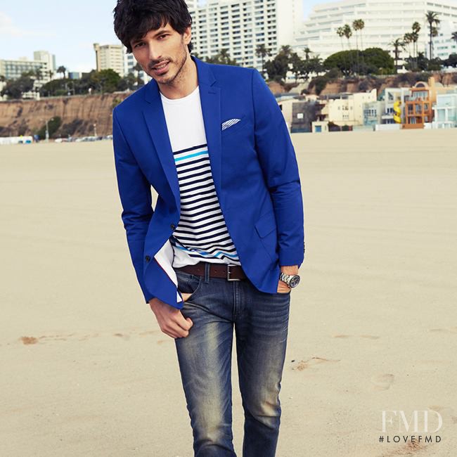 Andres Velencoso featured in  the Express advertisement for Spring/Summer 2014