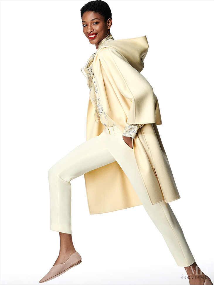 Naomi Chin Wing featured in  the MaxMara Studio advertisement for Spring/Summer 2020