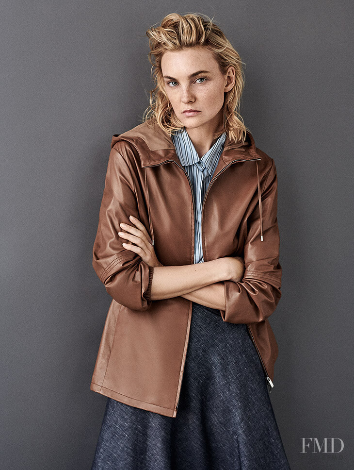 Caroline Trentini featured in  the MaxMara Studio advertisement for Spring/Summer 2020