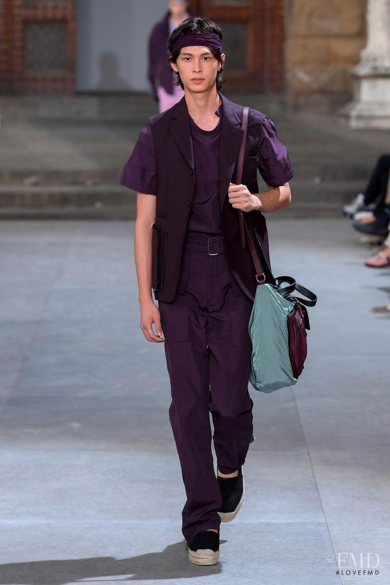 Yang Hao featured in  the Salvatore Ferragamo fashion show for Spring/Summer 2020