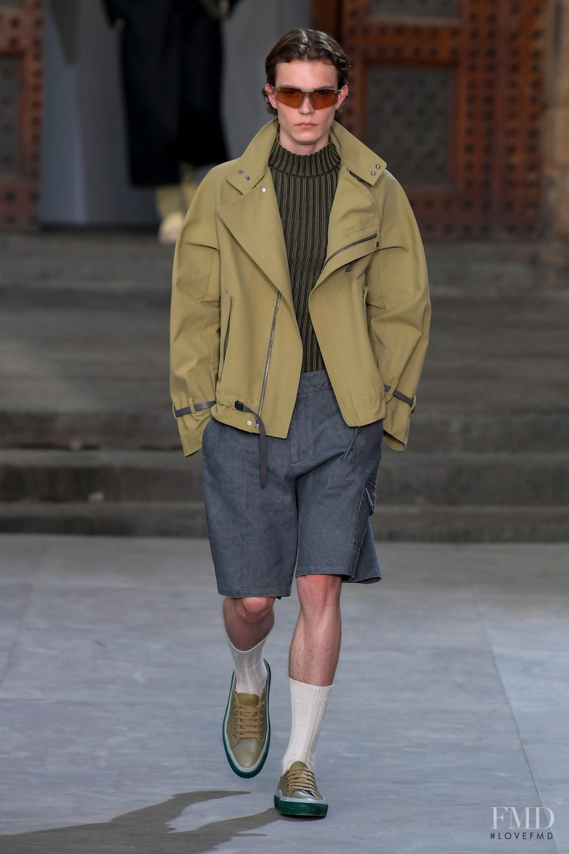 Alec Pollentier featured in  the Salvatore Ferragamo fashion show for Spring/Summer 2020