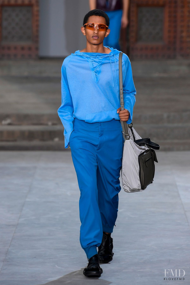 Matthew Seymour featured in  the Salvatore Ferragamo fashion show for Spring/Summer 2020
