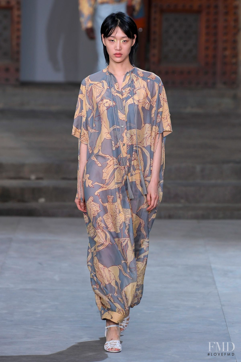 So Ra Choi featured in  the Salvatore Ferragamo fashion show for Spring/Summer 2020