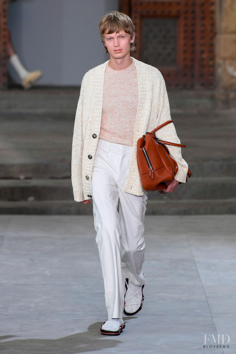 Jonas Glöer featured in  the Salvatore Ferragamo fashion show for Spring/Summer 2020