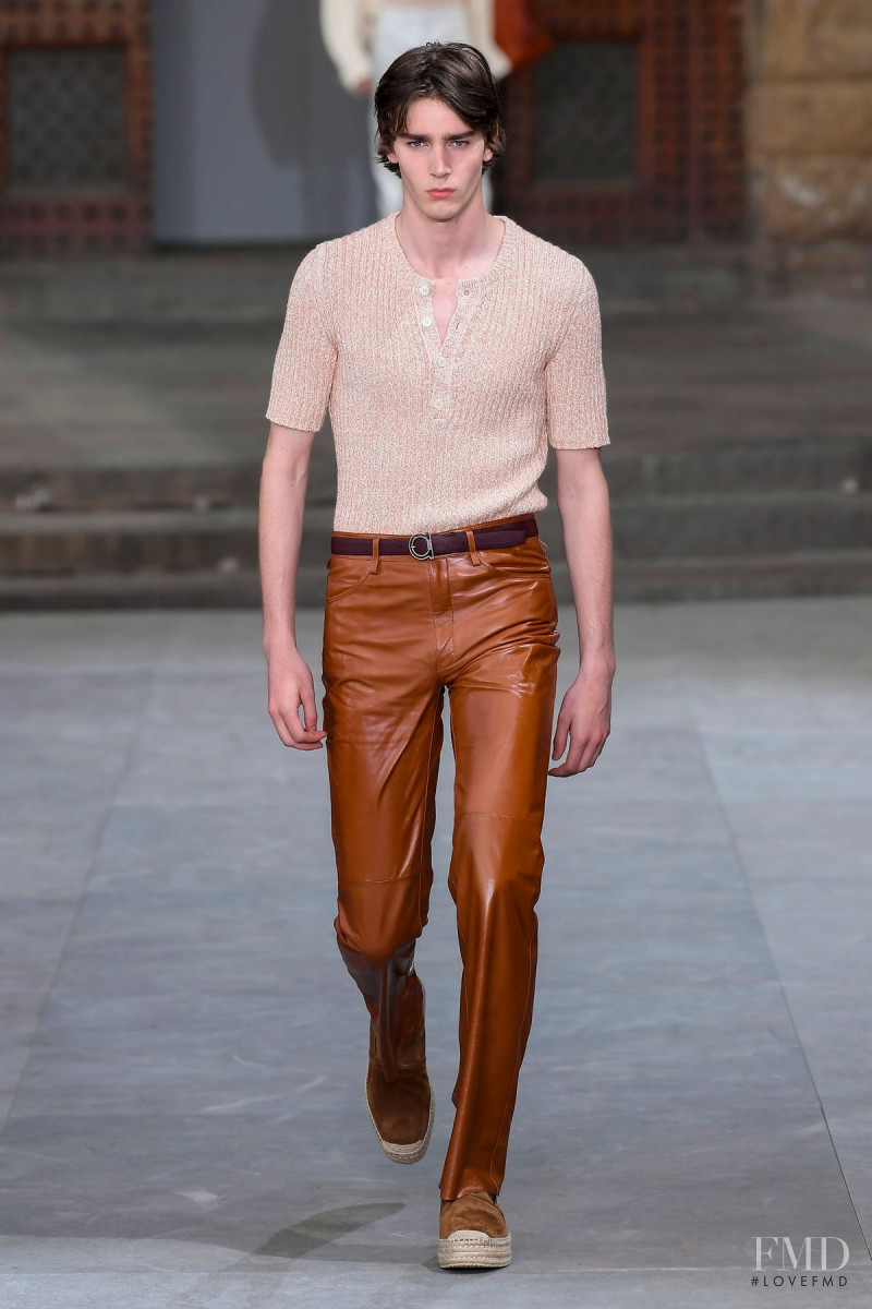 Mitchell Gorthy featured in  the Salvatore Ferragamo fashion show for Spring/Summer 2020