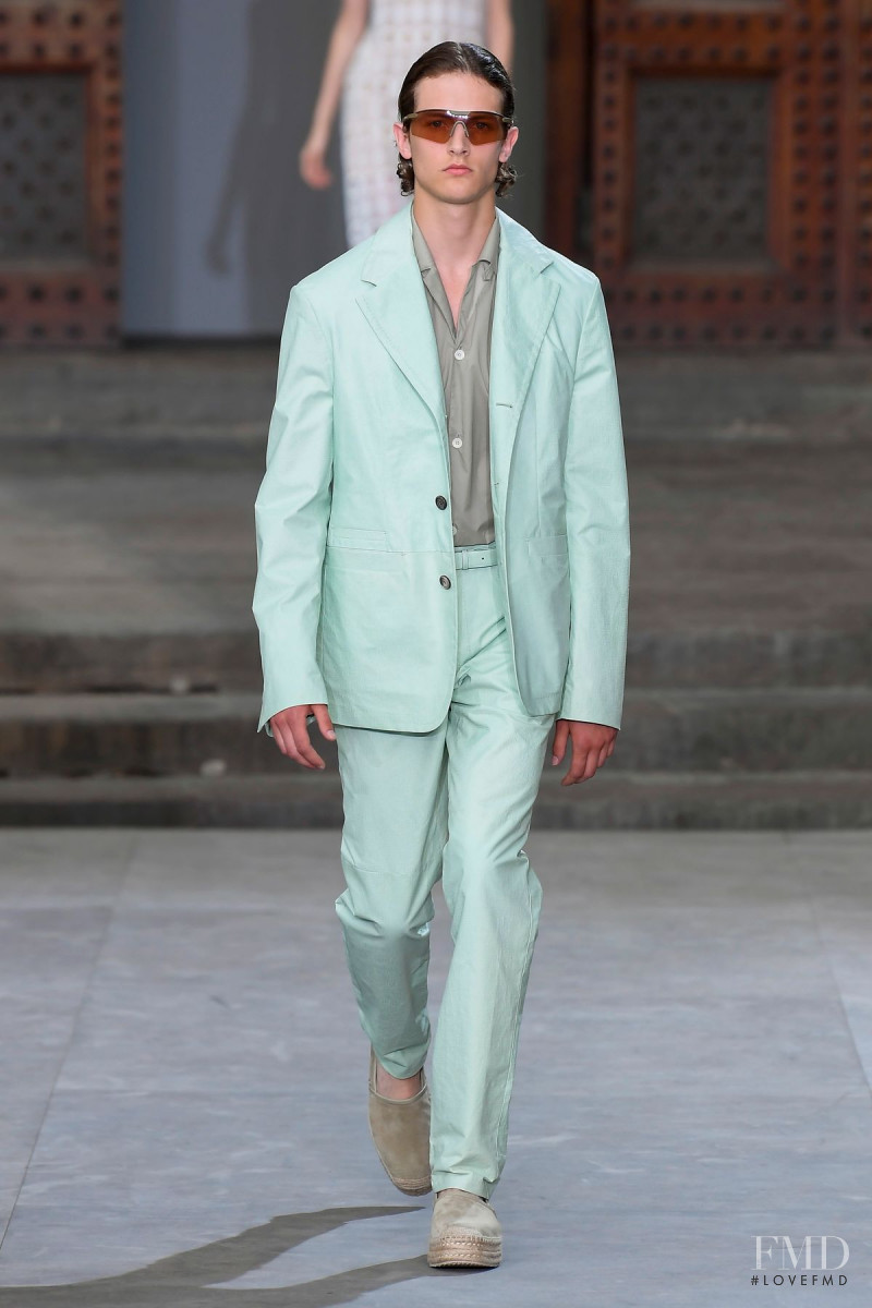 Kajus Valciukas featured in  the Salvatore Ferragamo fashion show for Spring/Summer 2020