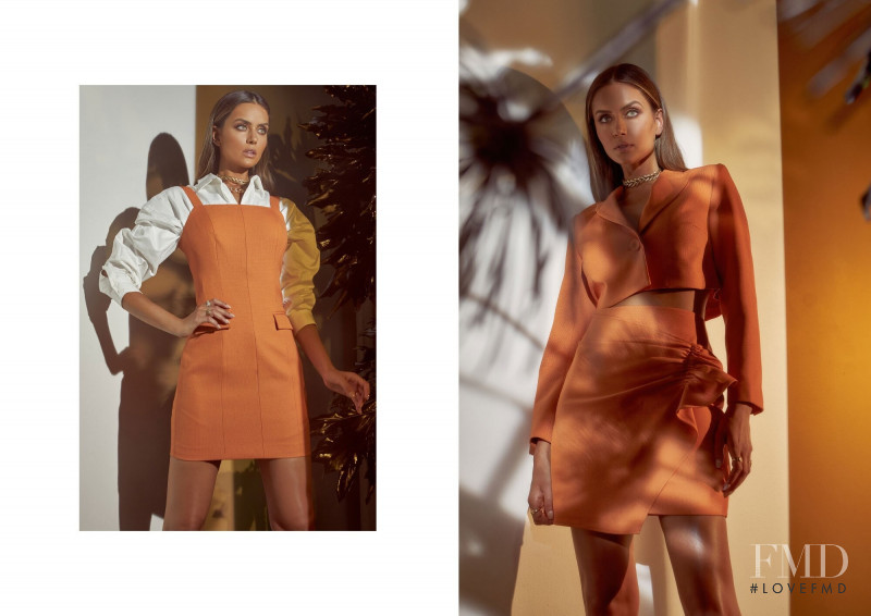 Talia Richman featured in  the Mossman lookbook for Spring/Summer 2020