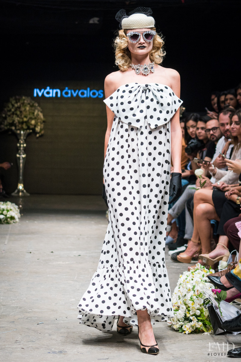 Sofia Monaco featured in  the Ivan Avalos fashion show for Autumn/Winter 2017