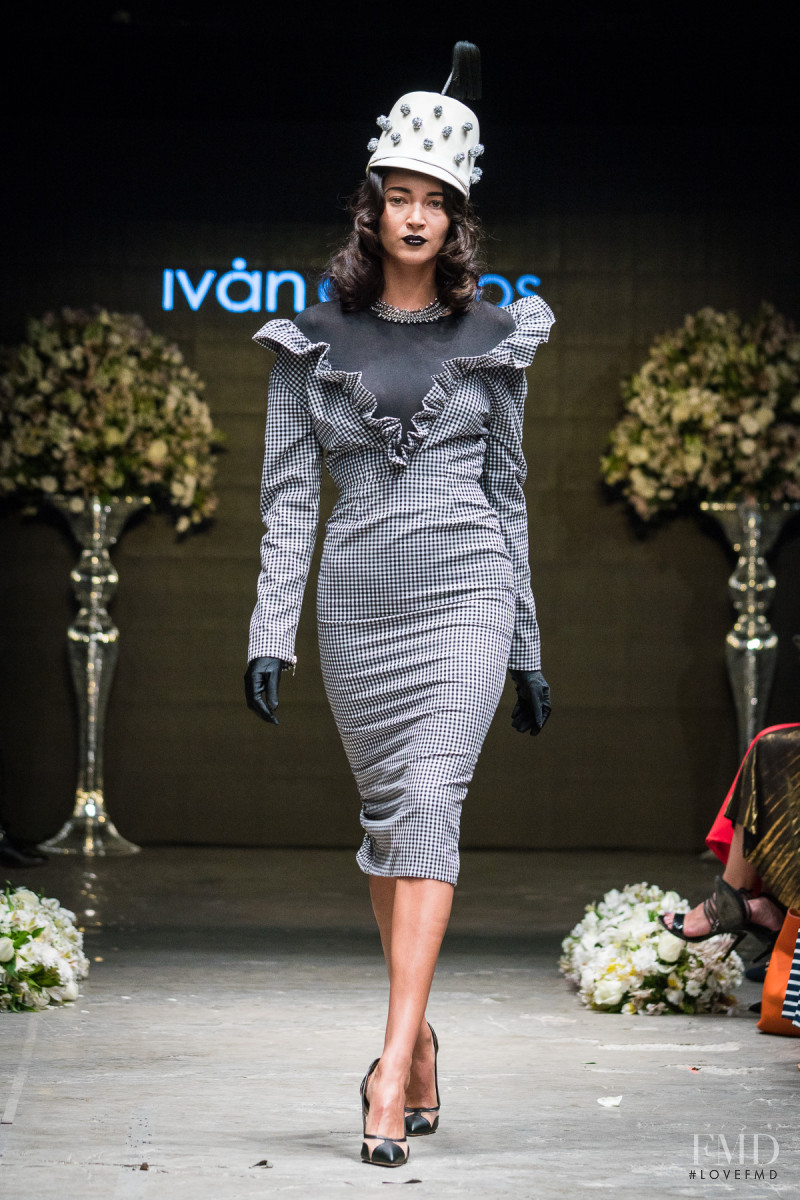 Daniela de Jesus featured in  the Ivan Avalos fashion show for Autumn/Winter 2017