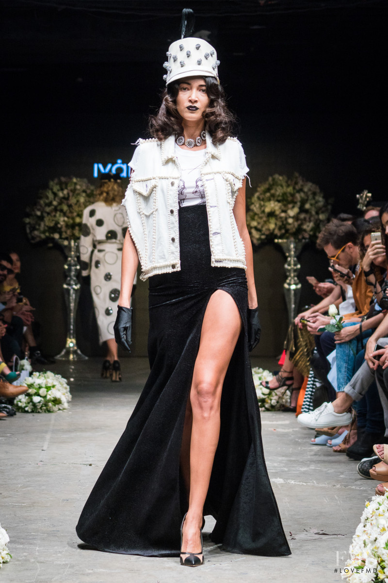 Daniela de Jesus featured in  the Ivan Avalos fashion show for Autumn/Winter 2017