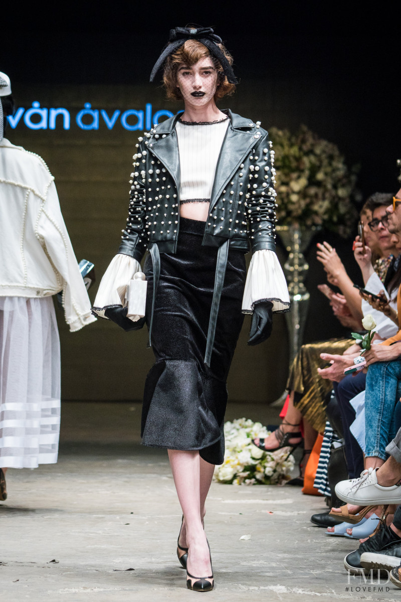 Karime Bribiesca featured in  the Ivan Avalos fashion show for Autumn/Winter 2017