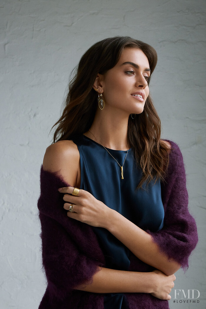 Talia Richman featured in  the Greenwich St. Jewelers advertisement for Autumn/Winter 2019