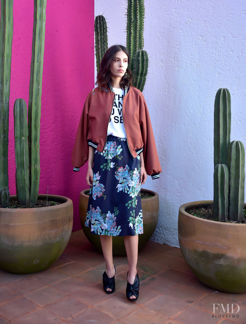Iliana Ruiz featured in  the Sandra Weil fashion show for Spring/Summer 2018
