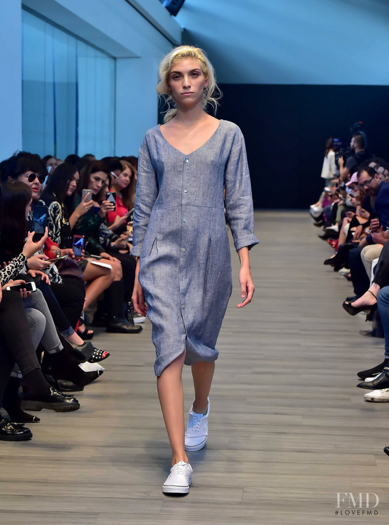 Daniela Gommar featured in  the Shinae Park fashion show for Spring/Summer 2018