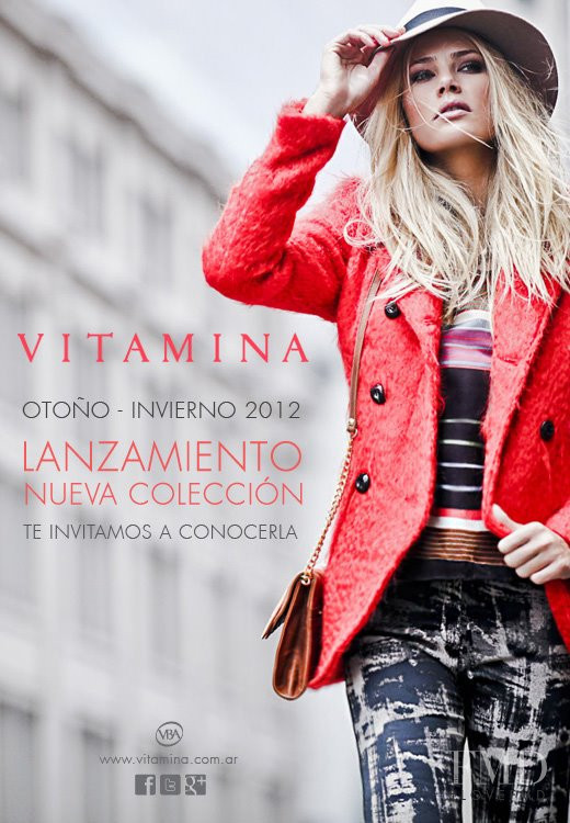 Tori Praver featured in  the Vitamina advertisement for Autumn/Winter 2012