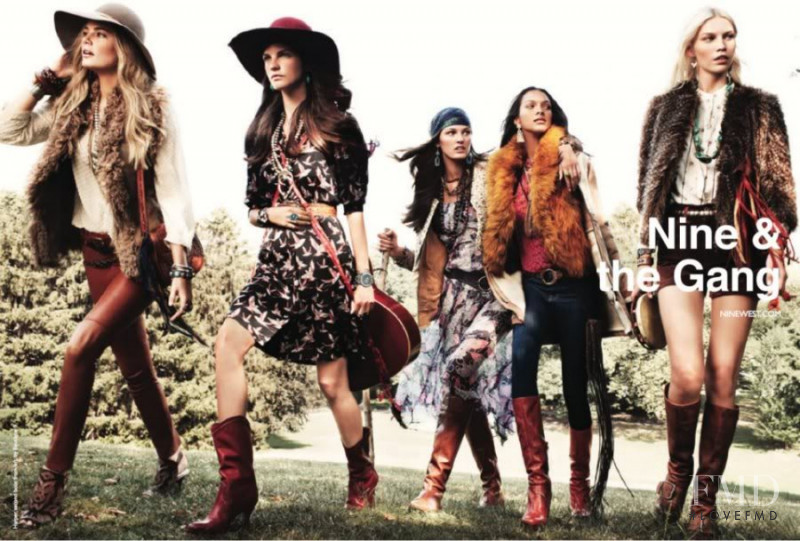 Tori Praver featured in  the Nine West x the Gang advertisement for Autumn/Winter 2012