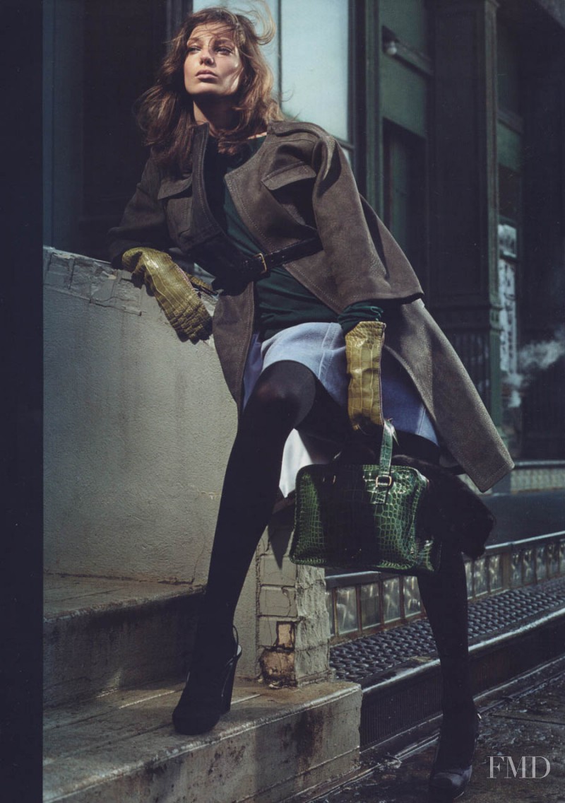 Daria Werbowy featured in  the Prada advertisement for Autumn/Winter 2003