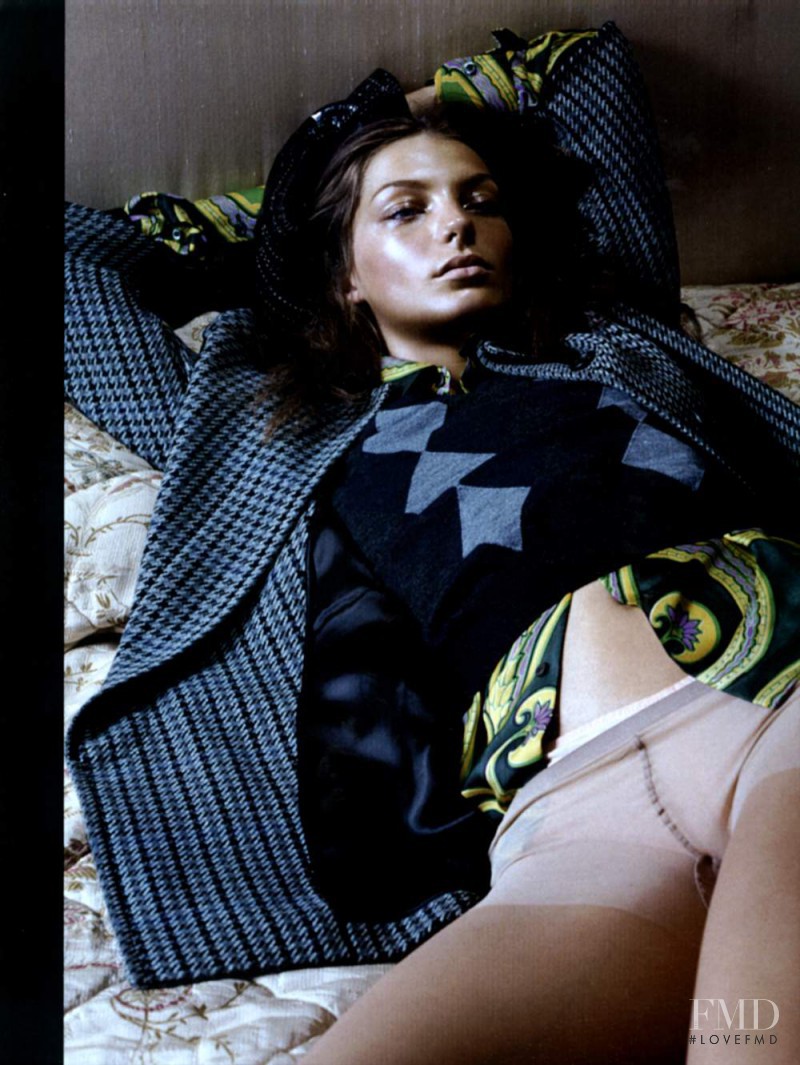 Daria Werbowy featured in  the Prada advertisement for Autumn/Winter 2003