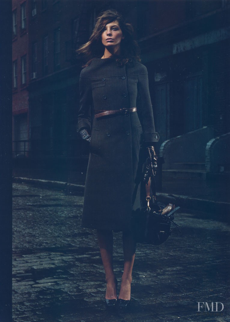 Daria Werbowy featured in  the Prada advertisement for Autumn/Winter 2003