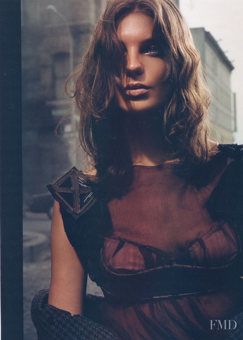 Daria Werbowy featured in  the Prada advertisement for Autumn/Winter 2003