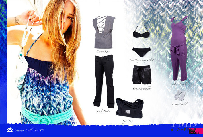 Tori Praver featured in  the Billabong advertisement for Autumn/Winter 2009