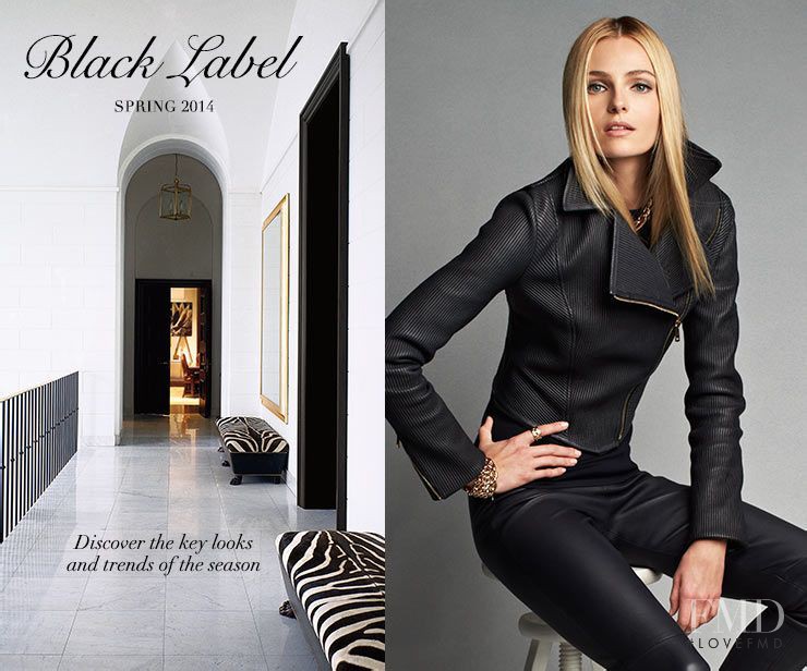 Valentina Zelyaeva featured in  the Ralph Lauren Black Label advertisement for Spring/Summer 2014