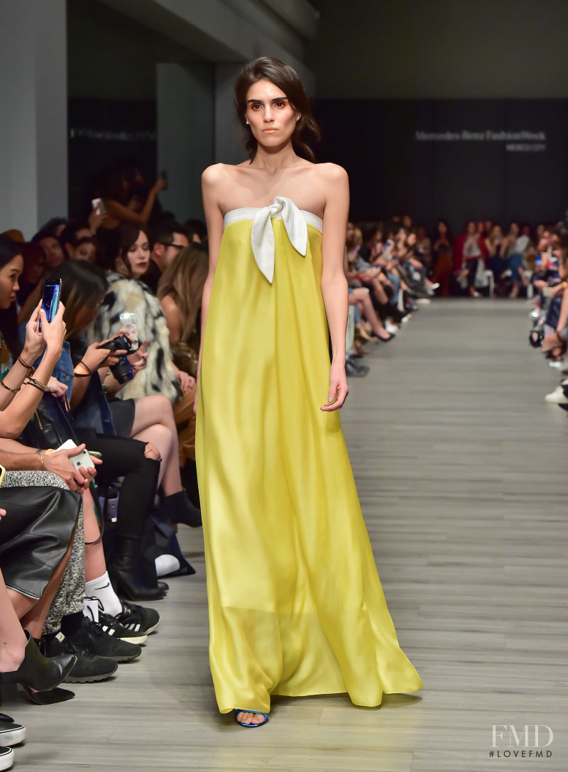Alejandra Infante featured in  the Yeshua Herrera fashion show for Spring/Summer 2018