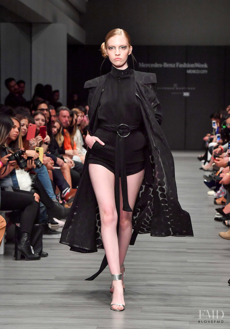 Alejandra Velasco featured in  the Alfredo Martinez fashion show for Spring/Summer 2018