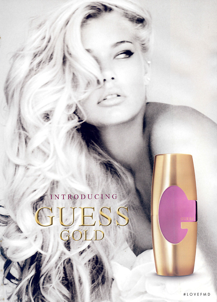 Tori Praver featured in  the Guess Fragrance Gold advertisement for Autumn/Winter 2006