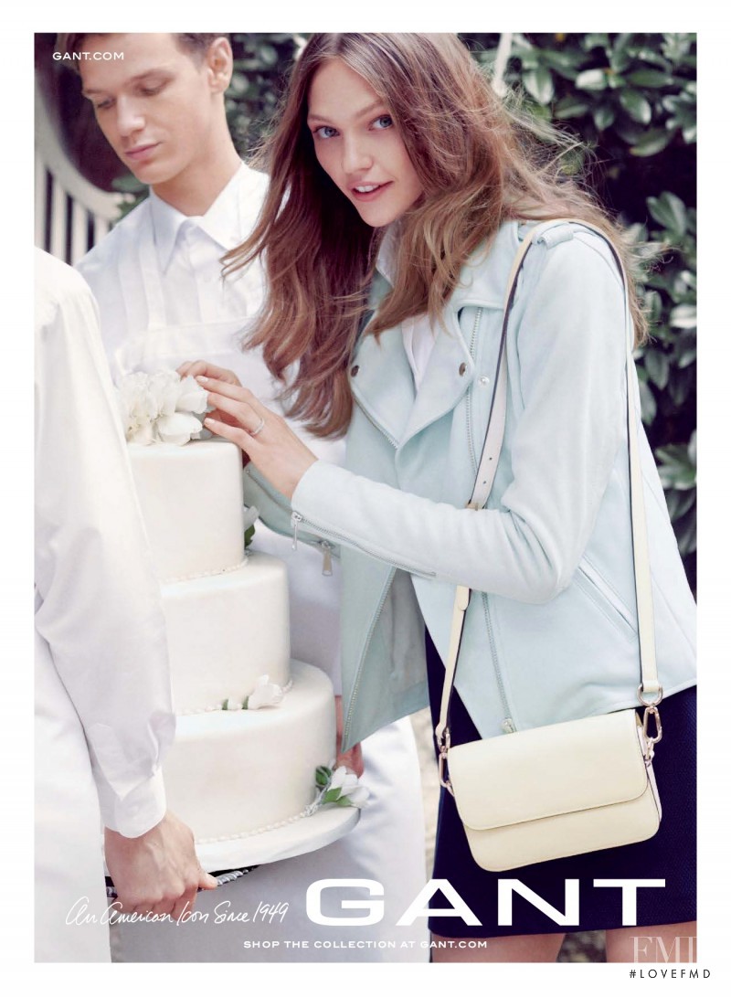 Sasha Pivovarova featured in  the Gant advertisement for Spring/Summer 2014