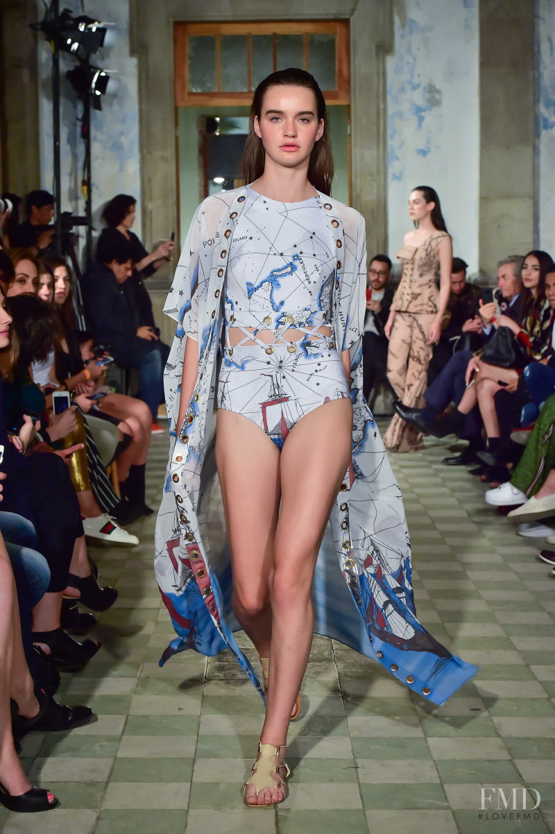 Karla Laviada featured in  the Vero Diaz fashion show for Spring/Summer 2018