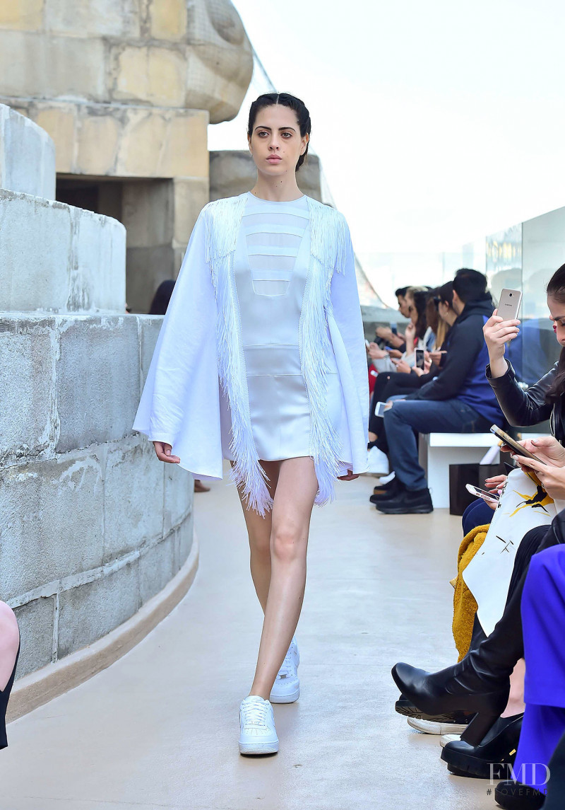 Blanca Valencia featured in  the Lorena Saravia fashion show for Spring/Summer 2018