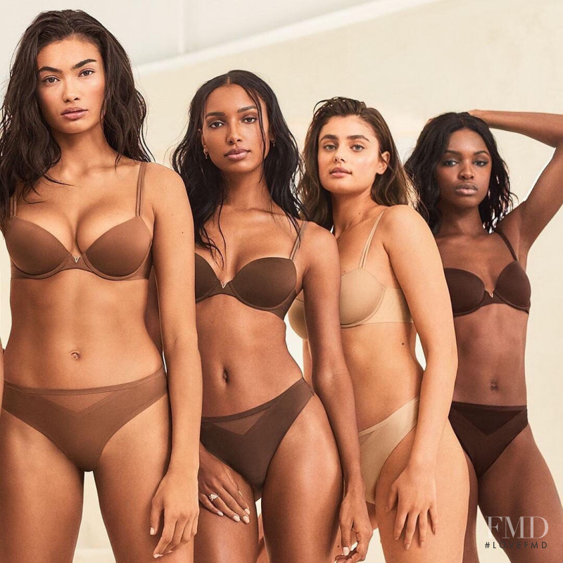 Taylor Hill featured in  the Victoria\'s Secret advertisement for Spring/Summer 2020