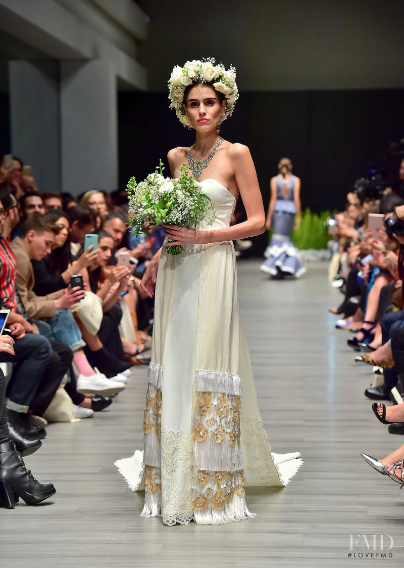 Alejandra Infante featured in  the Lydia Lavin fashion show for Spring/Summer 2018