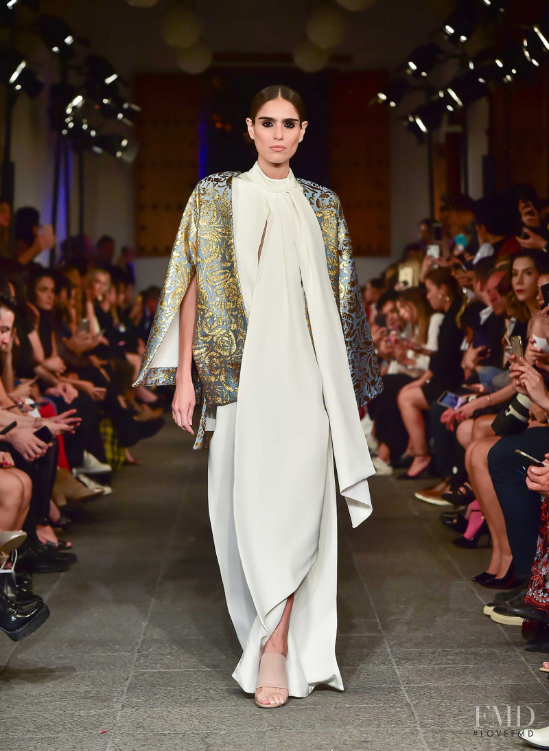 Alejandra Infante featured in  the Kris Goyri fashion show for Autumn/Winter 2018