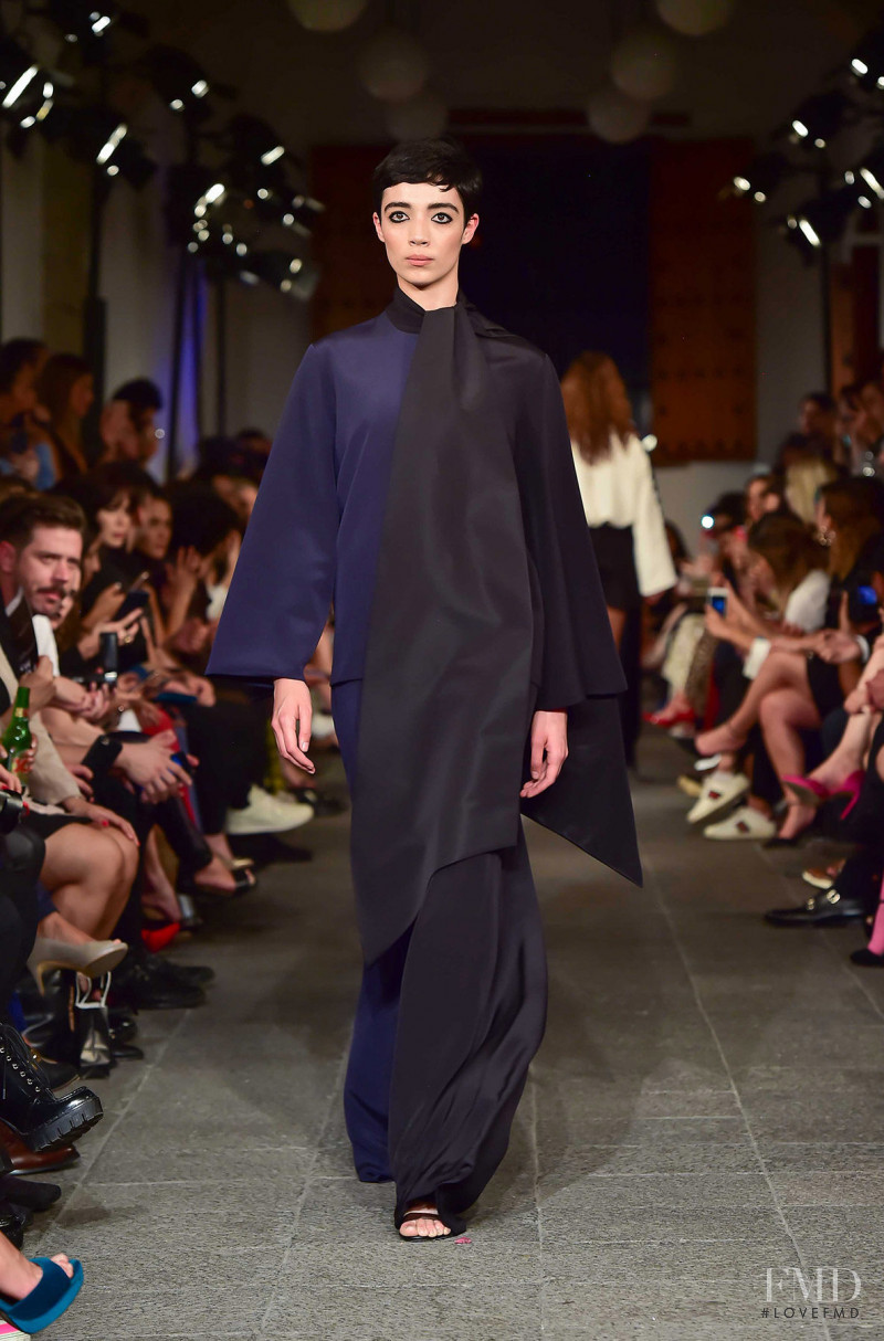 Daniela Dominique featured in  the Kris Goyri fashion show for Autumn/Winter 2018