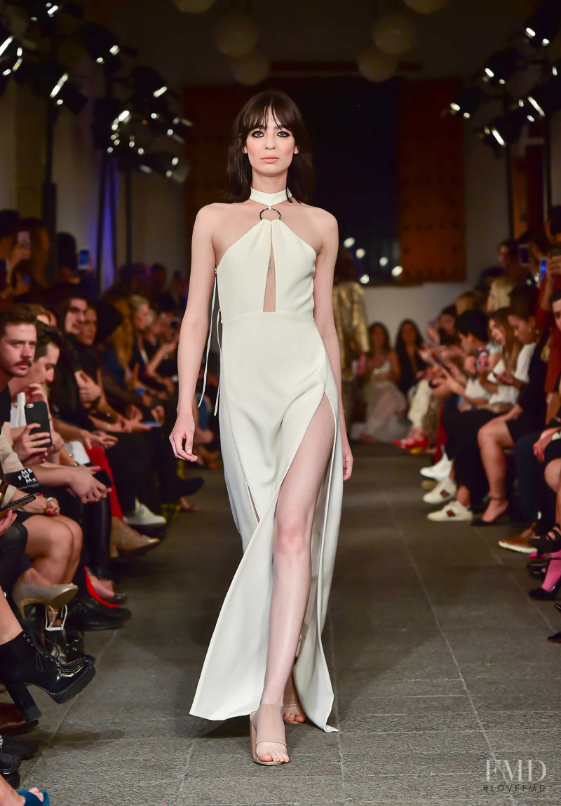 Cristina Piccone featured in  the Kris Goyri fashion show for Autumn/Winter 2018