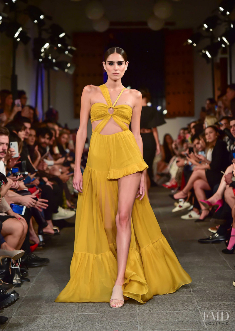 Alejandra Infante featured in  the Kris Goyri fashion show for Autumn/Winter 2018