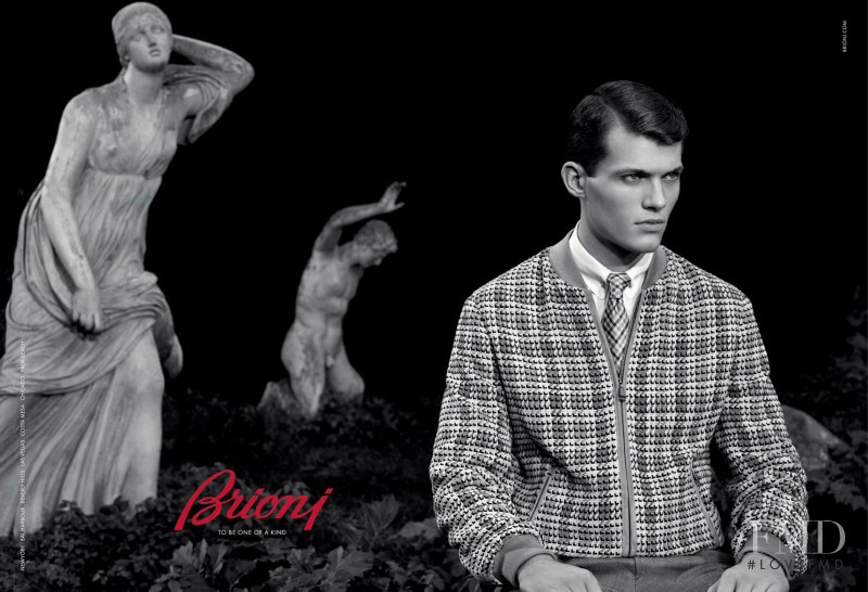Brioni advertisement for Spring/Summer 2014