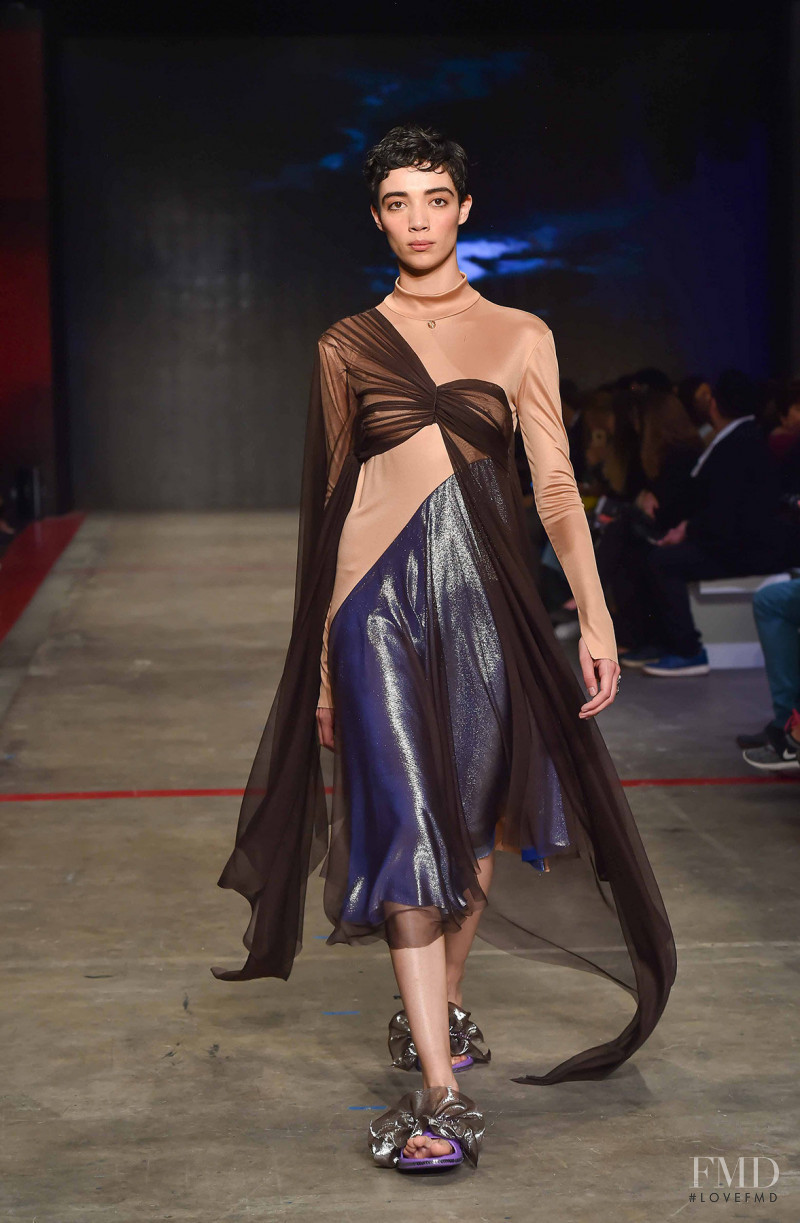 Daniela Dominique featured in  the Centro. fashion show for Autumn/Winter 2018