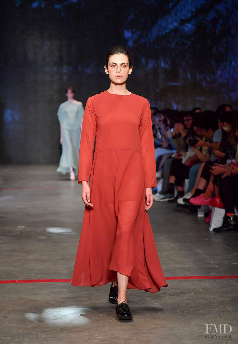 Alejandra Aceves featured in  the Shinae Park fashion show for Autumn/Winter 2018