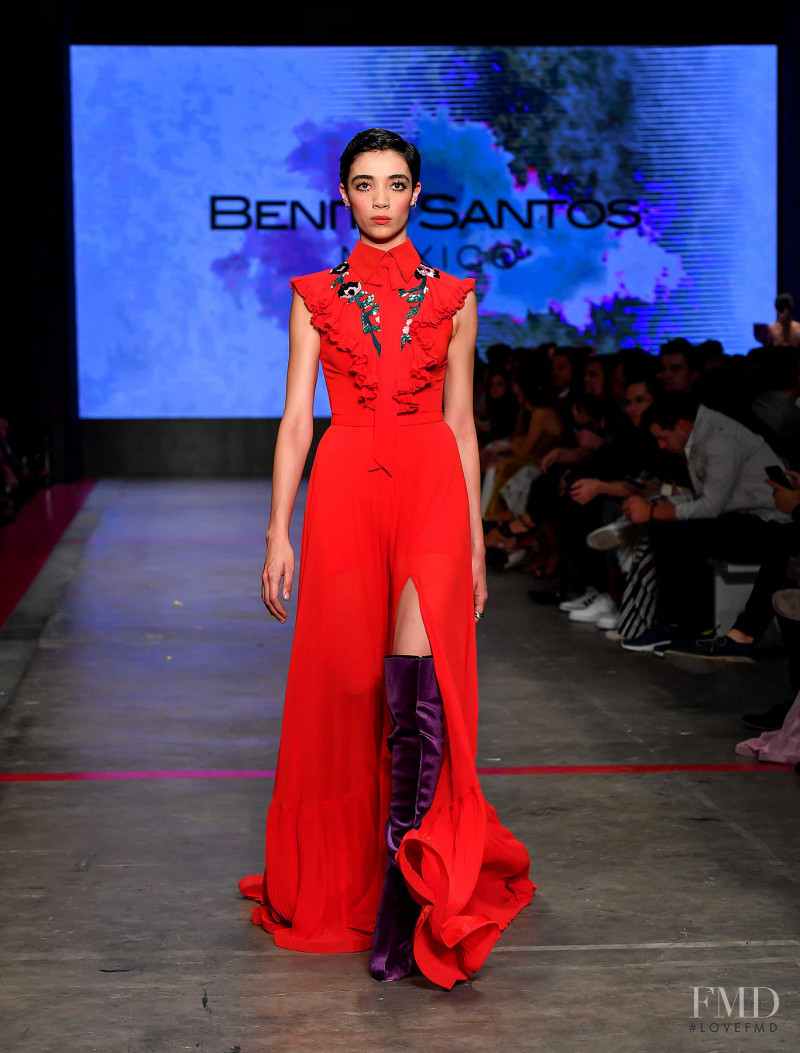 Daniela Dominique featured in  the Benito Santos fashion show for Autumn/Winter 2018
