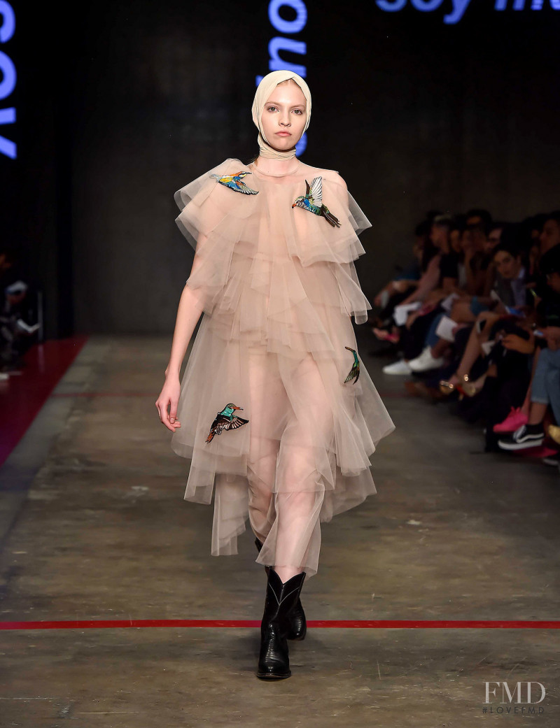 Alejandra Velasco featured in  the Alexia Ulibarri fashion show for Autumn/Winter 2018