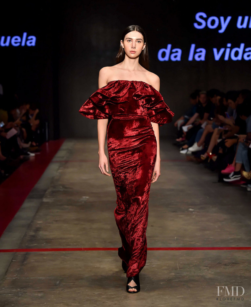 Cristina Torres featured in  the Alexia Ulibarri fashion show for Autumn/Winter 2018