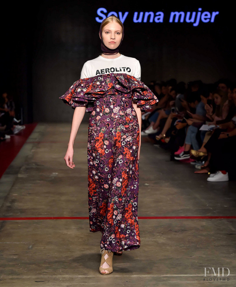 Alejandra Velasco featured in  the Alexia Ulibarri fashion show for Autumn/Winter 2018