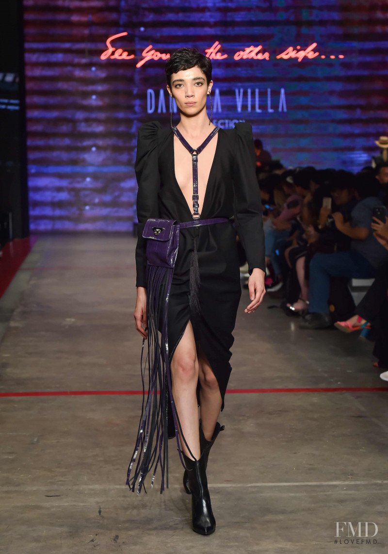 Daniela Dominique featured in  the Daniela Villa fashion show for Autumn/Winter 2018