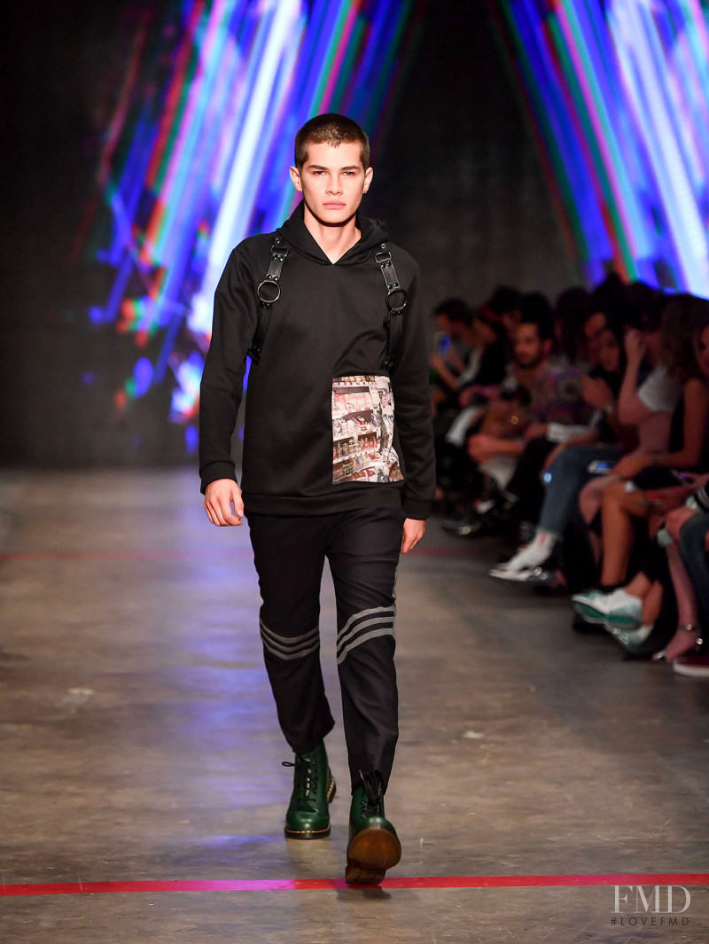 Alfredo Diaz featured in  the The Pack fashion show for Autumn/Winter 2018