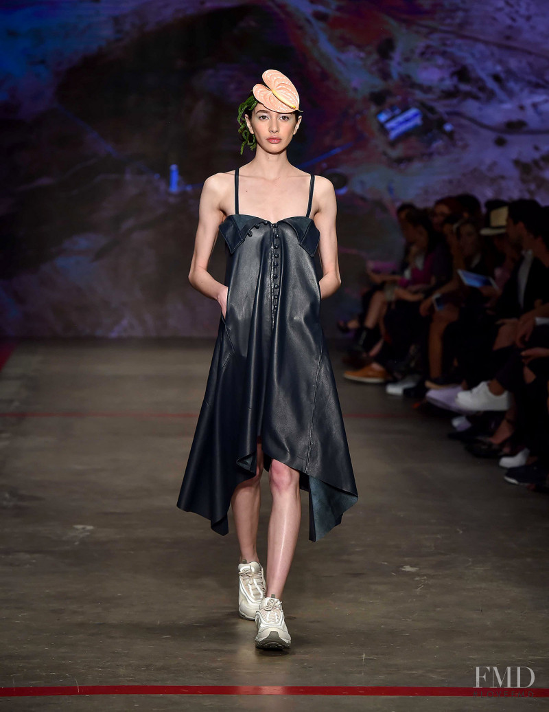 Karime Bribiesca featured in  the Cynthia Buttenklepper fashion show for Autumn/Winter 2018
