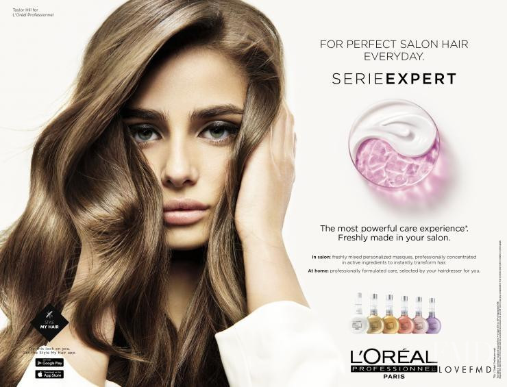 Taylor Hill featured in  the L\'Oreal Paris advertisement for Spring/Summer 2018