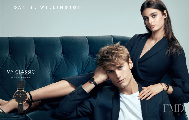 Taylor Hill featured in  the Daniel Wellington advertisement for Spring/Summer 2018